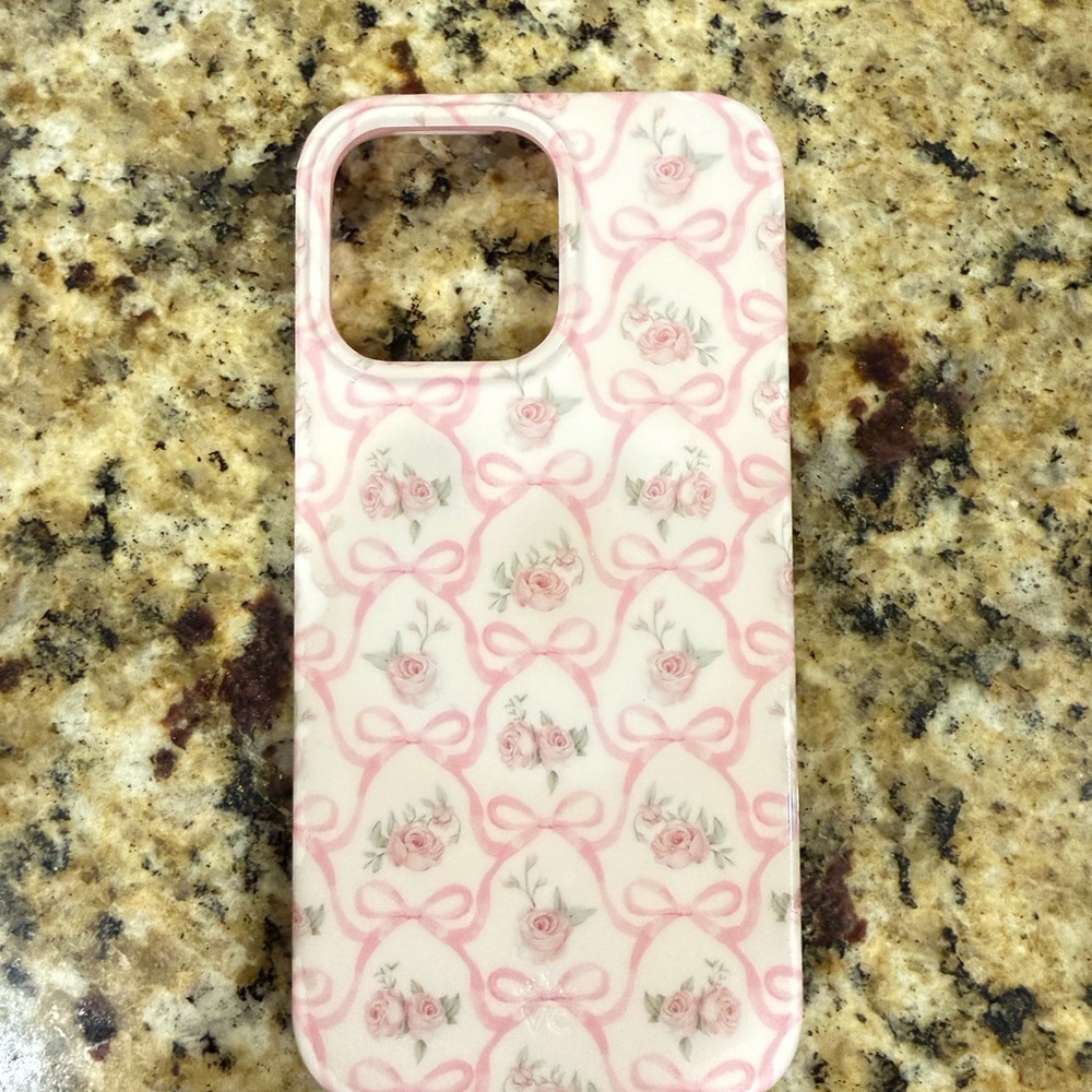 Velvet Caviar Pink Bow and Rose Phone Case